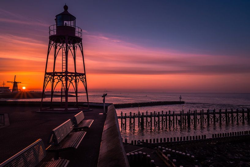 Sonnenaufgang im Frühling von Robin Hardeman