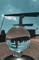 glass ball on the bridge in goes