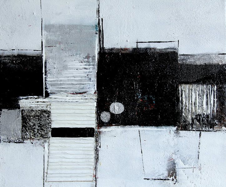 Structuurbeeld in zwart-wit van Claudia Neubauer
