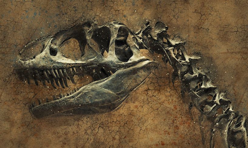 Fossil eines Dinosauriers von Bert Hooijer