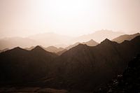 Désert du Sinaï au coucher du soleil