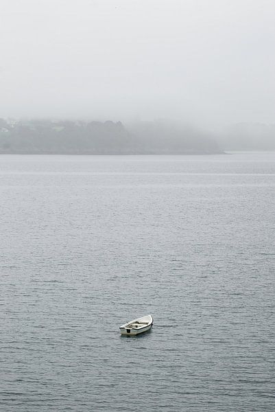 Destination Unknown | Lonely boat in the bay of Saint-Malo by RB-Photography
