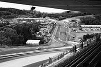 Spa-Francorchamps Race Circuit: Monochrome