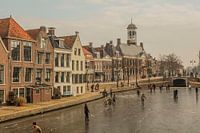 patinage sur le dockumer Ee à Dokkum