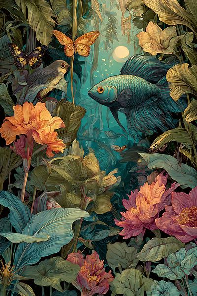 Like a fish in the jungle by Jadzia Klimkiewicz