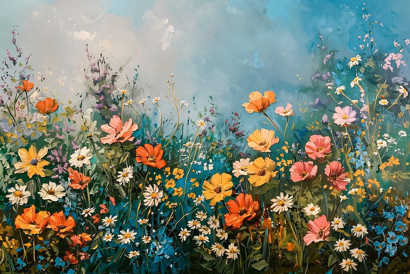 Champ de fleurs sauvages par Thea