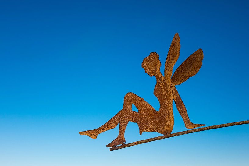 Detail einer Skulptur aus Stahl von Rico Ködder