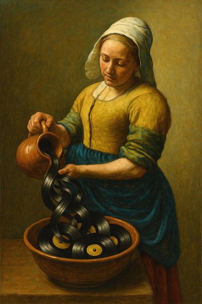 The Vinyl Girl by Moonheart Artworks