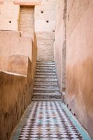 Korridor im El Badi Palast | Marrakesch Marokko | Afrika | Pastell