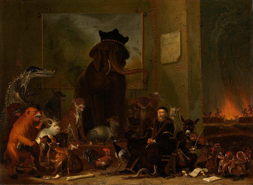 Satire on the trial of Johan van Oldenbarneveldt, Cornelis Saftleven by Masterful Masters