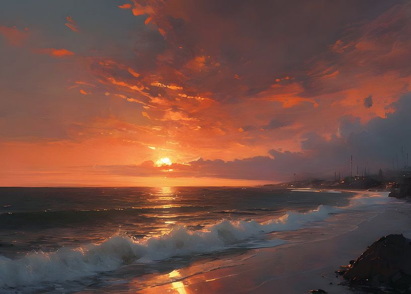 Goldener Horizont von Timba Art