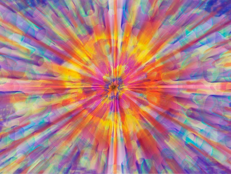 Middelpunt, digitale kunst van Rietje Bulthuis