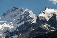 Majestätische Aussicht auf den Biancograt und den Piz Bernina
