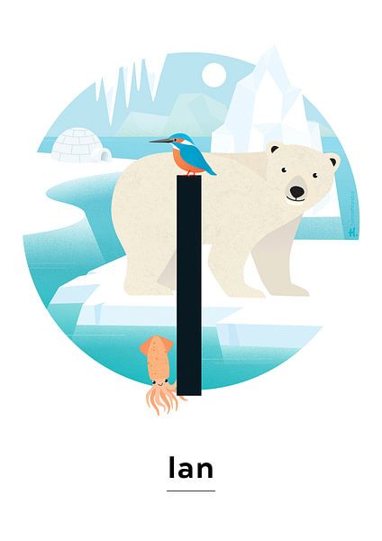 Poster du nom de Ian par Hannah Barrow