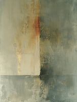 Moderne Abstraktion in gedeckten Farben, Minimalismus