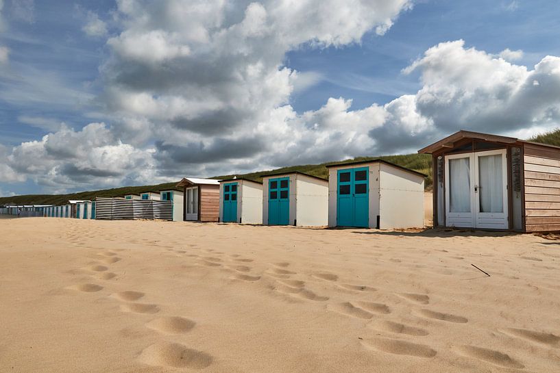 Chalets sur la plage de Texel, Pays-Bas par Jolene van den Berg