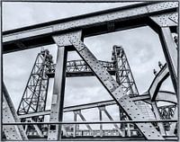 The Koningshavenbrug, commonly known as De Hef, is a former railway lift bridge,