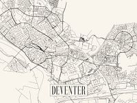 Stadtplan Deventer - Stadt - Light-Version - Karte