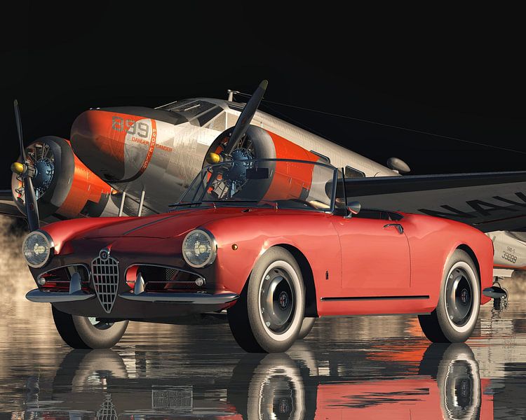 Alfa Romeo Giulietta 1300 Spyder a sports car from 1955 by Jan Keteleer