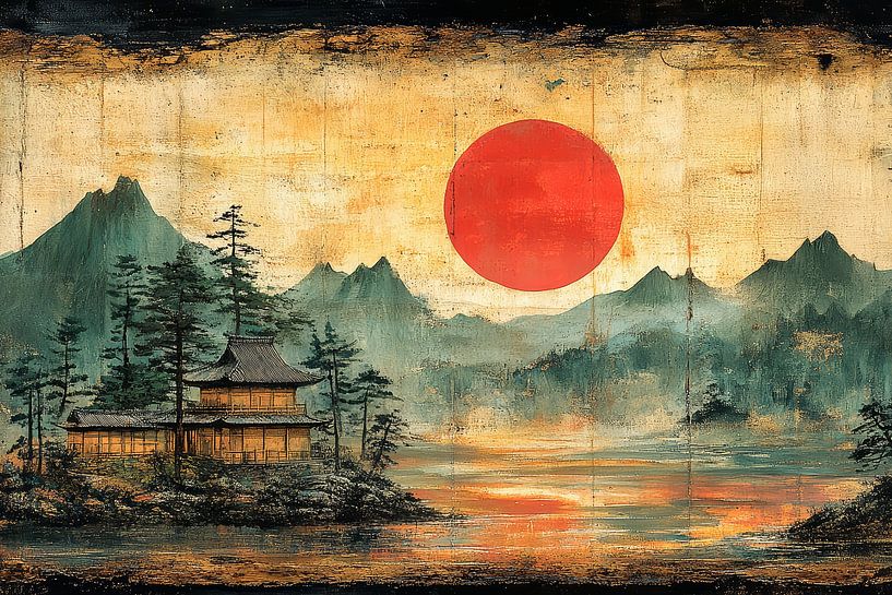 art japonais paysage par Egon Zitter