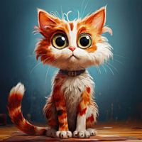 Small red and white cat