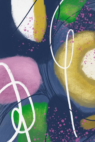 Enjoy III [moderne abstrakte Malerei, Mischtechnik] von De Schildertuin