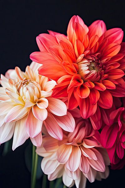 Dahlias colorés&#039;s par Vlindertuin-Art