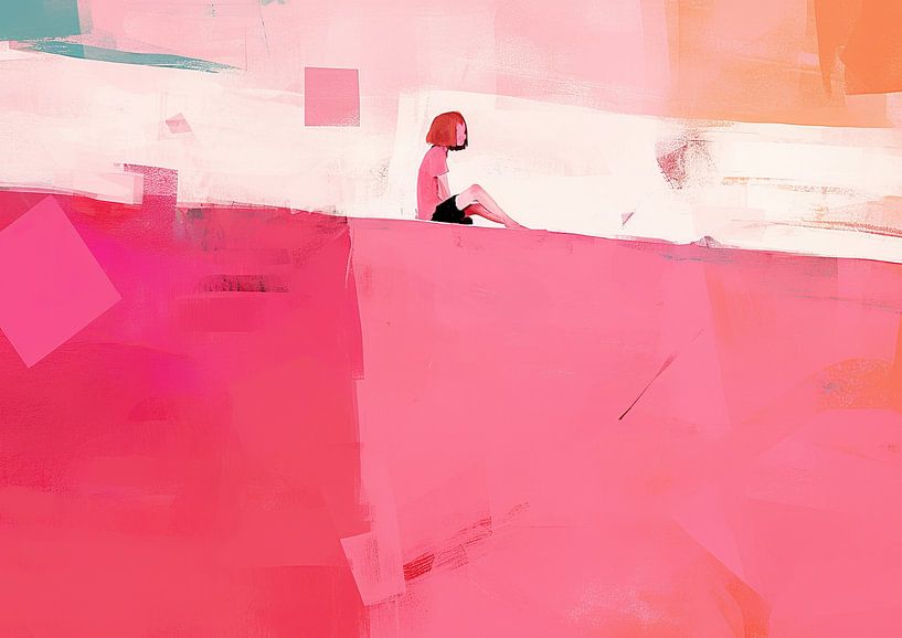 Modern mit Mann von ARTEO Gemälde