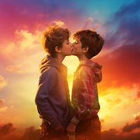 Boylove bij zonsondergang