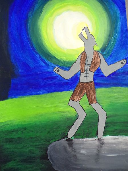 Werwolf bei Vollmond von Pauline Hein