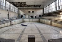 Abandoned swimming pool