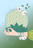 Blume des Lebens, Gyan Mudra, Lotusblume