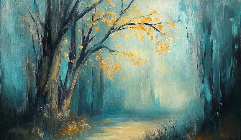 Forest light by Jutta Maria Pusl