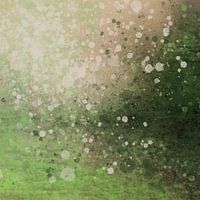 Green splatters landscape