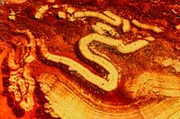 Abstrait rouge jaune