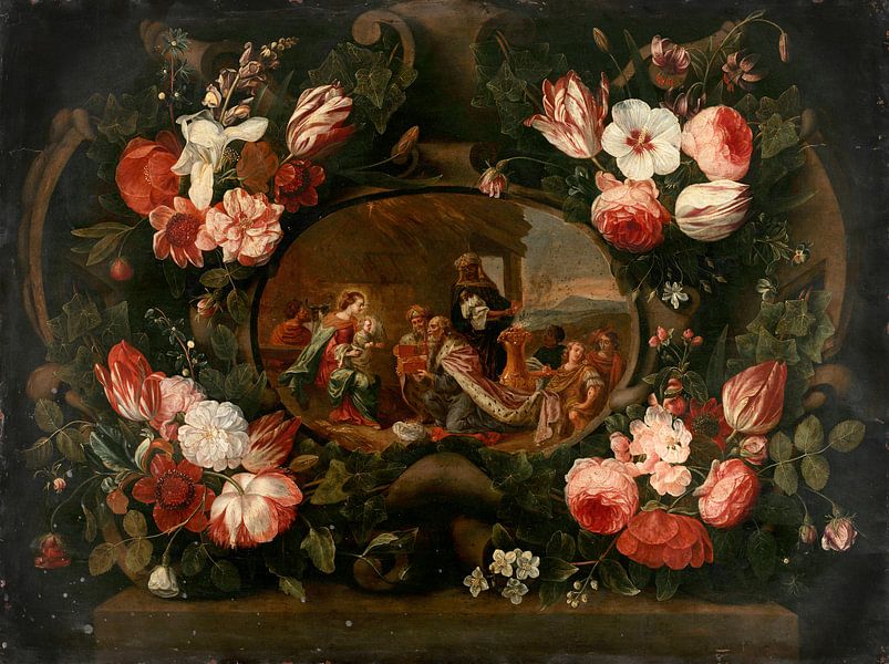 Anbetung der Heiligen Drei Könige, Jan Van Kessel von Meisterhafte Meister