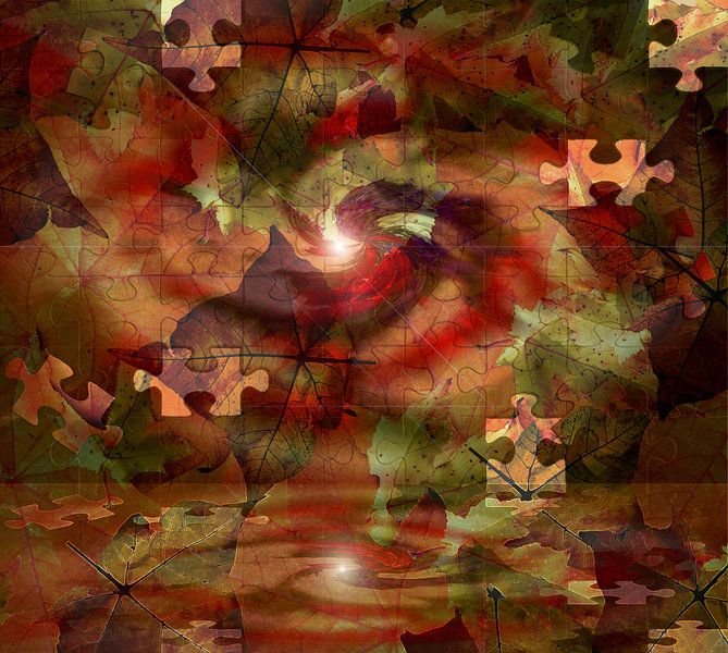 Herfststorm, in warme tinten by Ina Hölzel