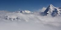 L'Eiger au-dessus des nuages