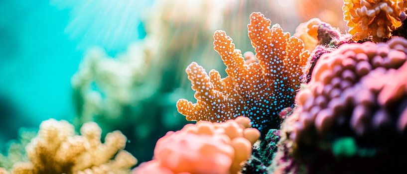 Bunte Korallenwelt von Poster Art Shop