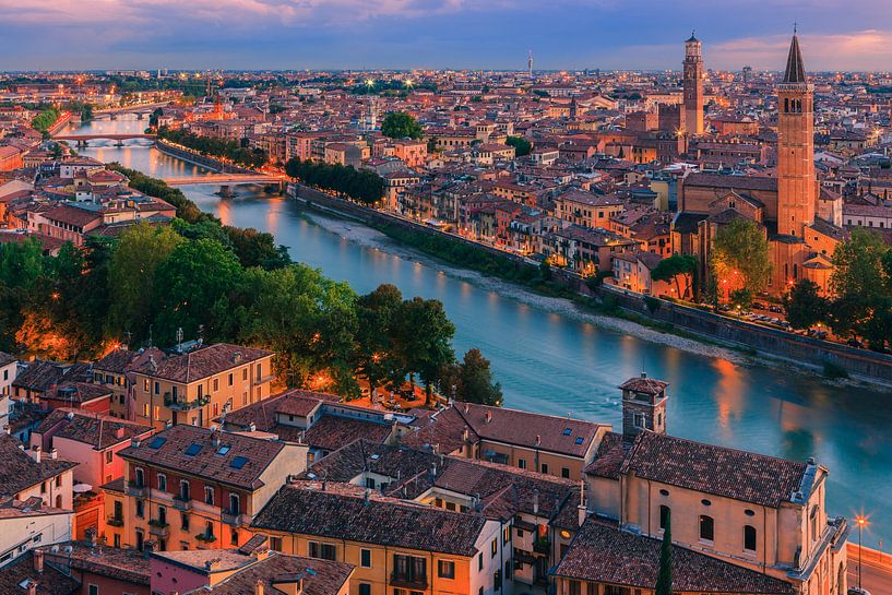 View over Verona, Italy by Henk Meijer Photography