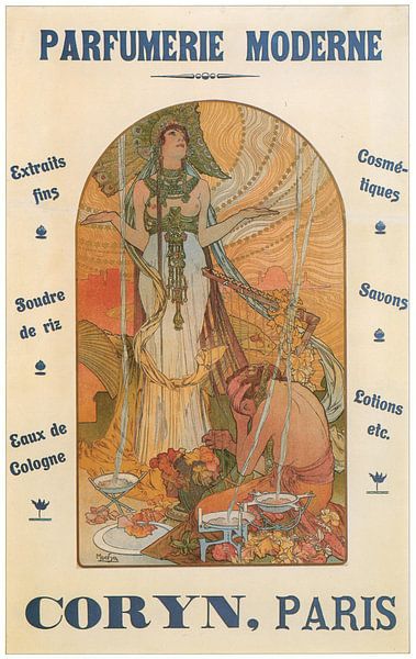 Coryn Parfumerie Moderne von Alphonse Mucha von Peter Balan