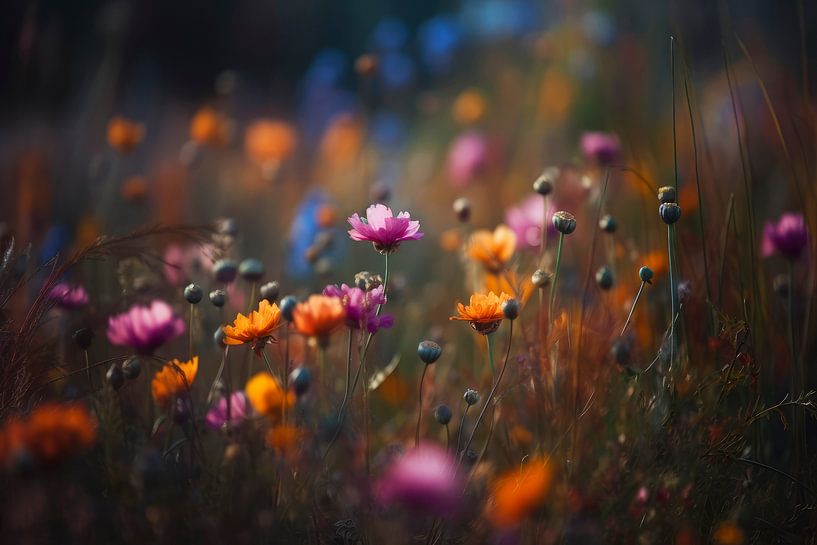 Colorful Field Flowers No 1 von Treechild