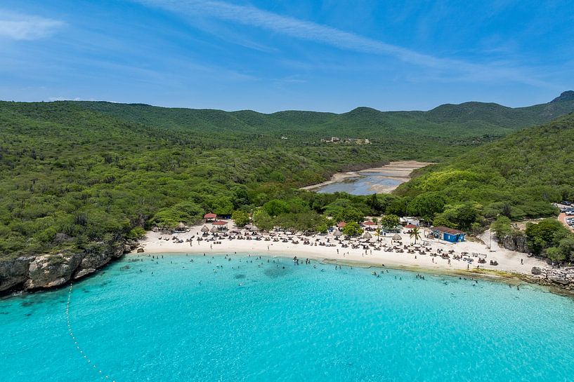 Curacao - Drohnenaufnahme von Grote Knip von Keesnan Dogger Fotografie