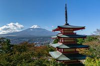 Mont Fuji et pagode Chureito à Kawaguchi
