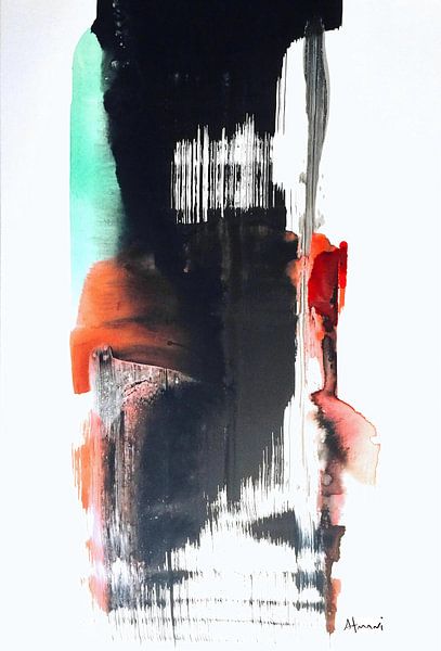 Downward paint stroke by Atmani Blok