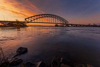 Zwolle IJssel bridge during sunrise