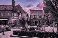 French village in lavender colours