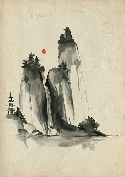 Klooster in de bergen van Lucia