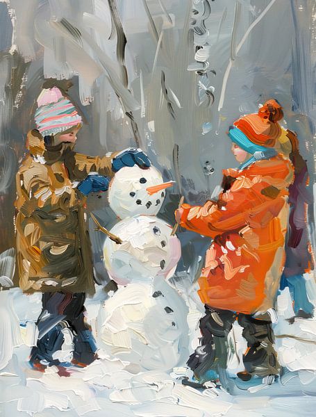 Winter children by Wonderful Art