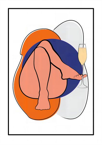 foot with champagne glass by Armin Mumper